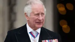 King Charles at the Platinum Jubilee National Service of Thanksgiving at St Paul's Cathedral on 3 June, 2022