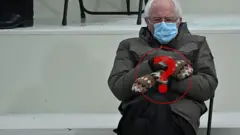 Берни Сандерс на инаугурации Джо Байдена