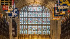 Inside St George's chapel, Windsor