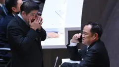 ร.อ.ธรรมนัส พรหมเผ่า กับ อนุทิน ชาญวีรกูล วันประชุมรัฐสภาเพื่อลงมติเลือกนายกฯ คนที่ 32 เมื่อ 5 ก.ย.