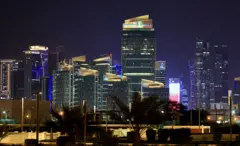 La sede de la compañía petrolera estatal QatarEnergy, en Doha, Qatar, el 2 de marzo de 2026.