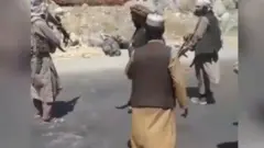 این ویدیو فردی را لباس نیمه‌نظامی ولی غیرمسلح، ظاهرا در پنجشیر، نشان می‌دهد که او تسلیم شده است اما افراد مسلح طالبان او را در کنار خیابان تیرباران می‌کنند