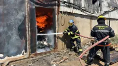 "Sədərək" ticarət mərkəzində yanğın 