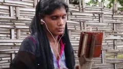 woman using mobile phone