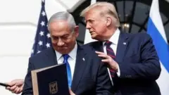 Netanyahu y Trump.