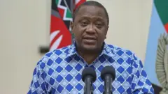 Pereizda Uhuru Kenyatta ubwo yatangazaga ko hari umuntu wakize iyi ndwara