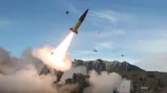 Prueba de misiles Atacms en Nuevo México en 2021.