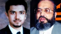 سیف الله پراچه (ښي لاس ته) او عزیر پراچه