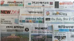 ঢাকা থেকে প্রকাশিত সংবাদপত্র।