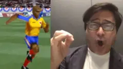 معلق لعبة كرة القدم اليابانية الذي نشأ العرب على صوته