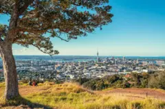 Una vista panorámica de Auckland, en Nueva Zelanda