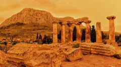 Оранжевый туман в Греции