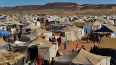 أحد مخيمات النازحين في السودان