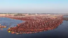 সঙ্গম নোজ– গঙ্গা, যমুনা এবং কাল্পনিক সরস্বতী'র মিলনস্থান