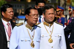 Ông Hun Sen và ông Hun Manet