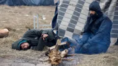 мігранти на кордоні з Польщею