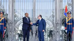 من لقاء الرئيس المصري مع رئيس مجلس السيادة السوداني عبد الفتاح البرهان