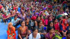ত্রিপুরার শিবিরগুলোতে বাস করছে ব্রু উপজাতির অনেক মানুষ। তাদের পুনর্বাসনের বিরুদ্ধে আজকের বিক্ষোভ চলছিল