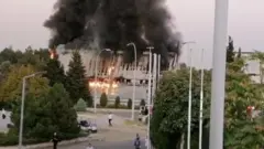آتش‌سوزی در نمایشگاه بین‌المللی تهران