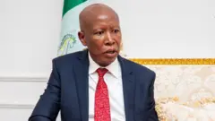 Julius Malema, President and Commander in Chief of di Economic Freedom Fighters (EFF)