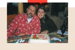 Harold Dillard fotografiado junto a su hija Farrah Fasold.