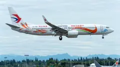 The China Eastern Airlines Boeing 737-800.