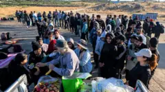 Meksika sınırında göçmenler