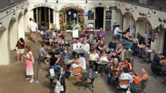 people in restaurant