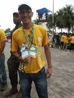 Rennan Laurente na Jornada Mundial da Juventude.