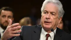 William J Burns ubwo yavugaga ijambo muri sena y'Amerika