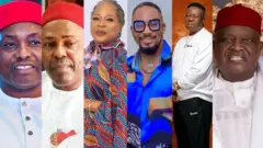 Foto Emmanuel Iwuanyanwu, Onyeka Onwenu, John Ikechukwu Okafor, Ogbonnaya Onu, Junior Pope na Ifeanyi Ubah bụ ndị nwụrụ n'afọ 2024.