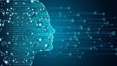 تصویرسازی از نیم رخ انسان و اعداد و علائمی که به سمت او هجوم می‌آورند