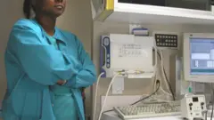 Nurse dey inside