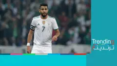 رياض محرز يلعب مع المنتخب الجزائري