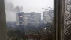 View of Mariupol from flat
