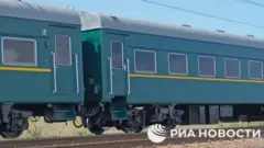 A train moving