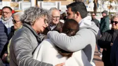 Familiares de las víctimas. 