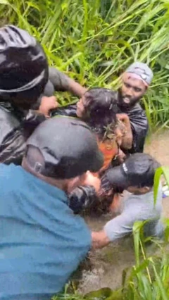 Woman rescued