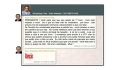 Captura das mensagens entre Jair Bolsonaro e Silas Malafaia reveladas pela PF