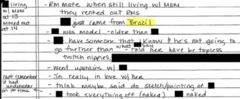 Documento divulgado pelo Departamento de Justiça dos EUA cita modelo que 'acabou de vir do Brasil'