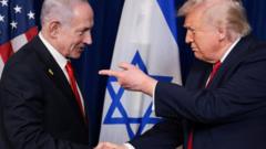 トランプ氏、ガザ停戦の第2段階へ「素早く」移行したいと　ネタニヤフ首相と会談