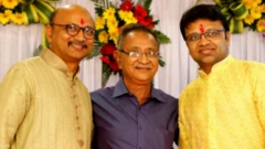 દીકરાઓ સાથે નરેશ શાહ