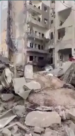 تخریب گسترده در لبنان پس از حمله اسرائیل