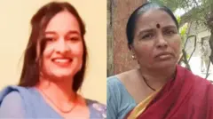 दर्शना पवार आणि तिची आई. 