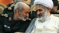 حسین طائب (راست) و محمد کاظمی