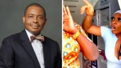 NBA president Afam Osigwe and Comfort Bob from di incident