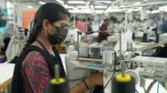 तिरुपुर में एक महिला कामगार