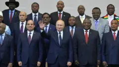ቭላድሚር ፑቲን ከአፍሪካ መሪዎች ጋር