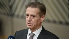 O primeiro-ministro da Eslovênia, Robert Golob