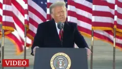 El último discurso de Donald Trump como presidente